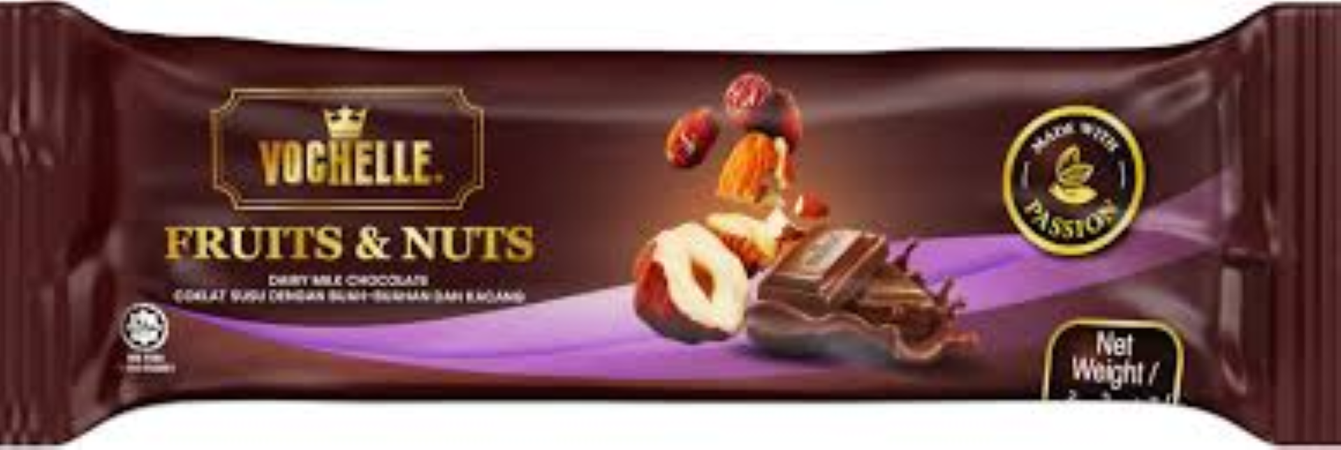 VOCHELLE MILK FRUIT & NUT 45G